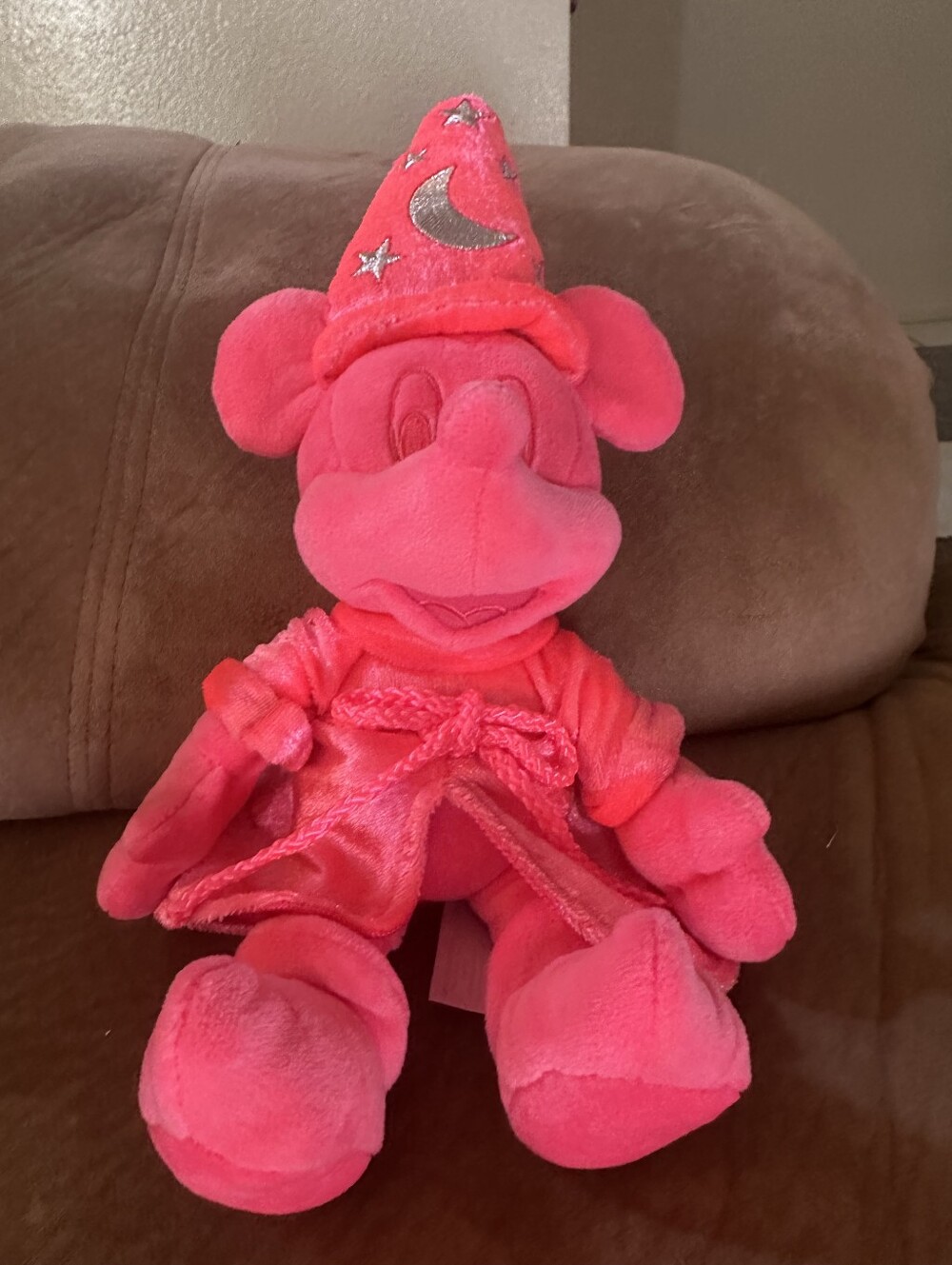 Pink Plush Wizard Mouse Stuffed Toy - Kids Plush Doll